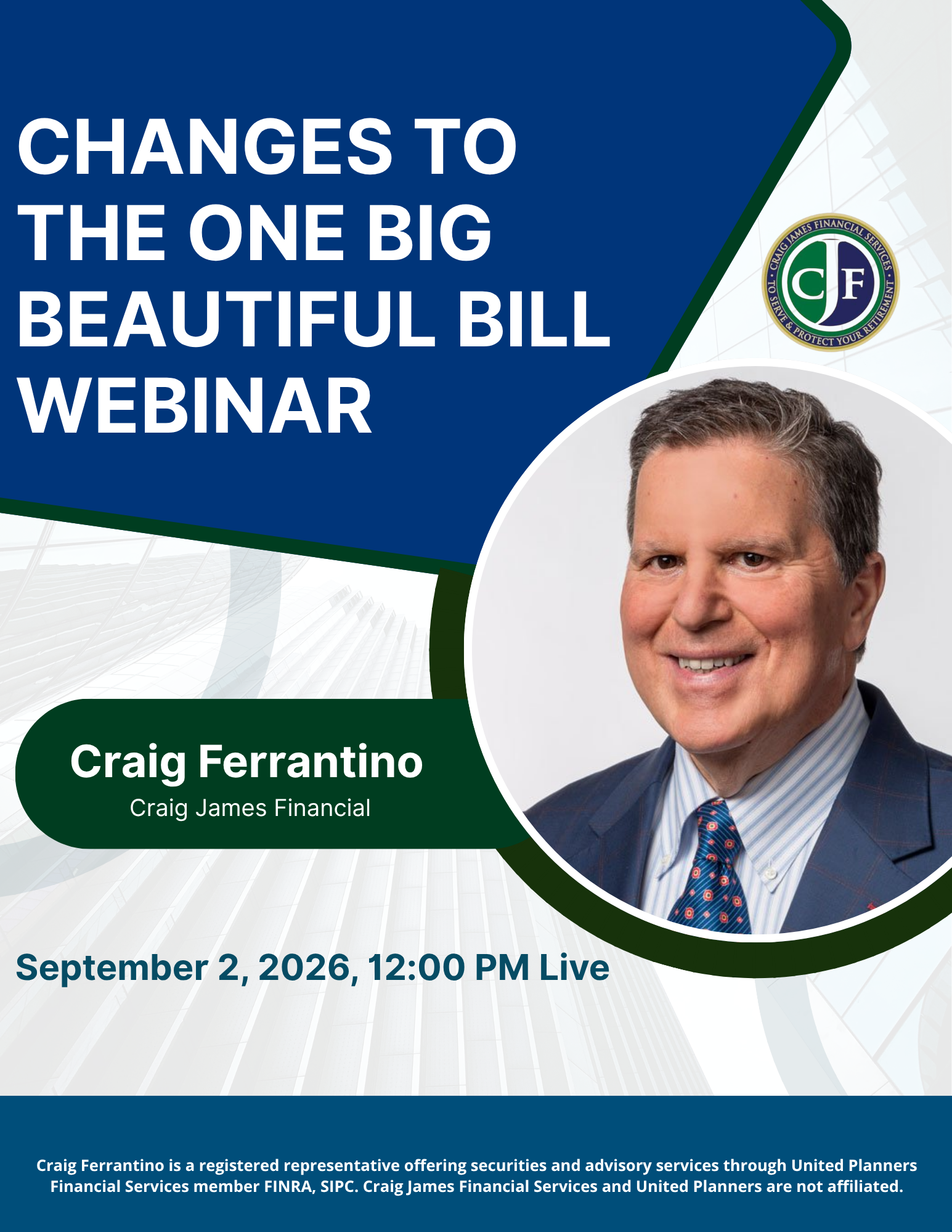September 2- Changes to the One Big Beautiful Bill